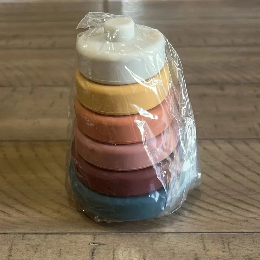 Ruby&Co Rainbow Stacker for Baby/Toddler Silicone Dishwasher Safe Brand New